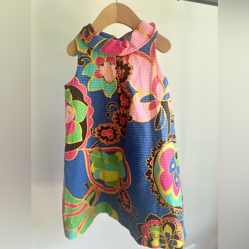 Lily Pulitzer dress size 4T multi color sleeveless with color.